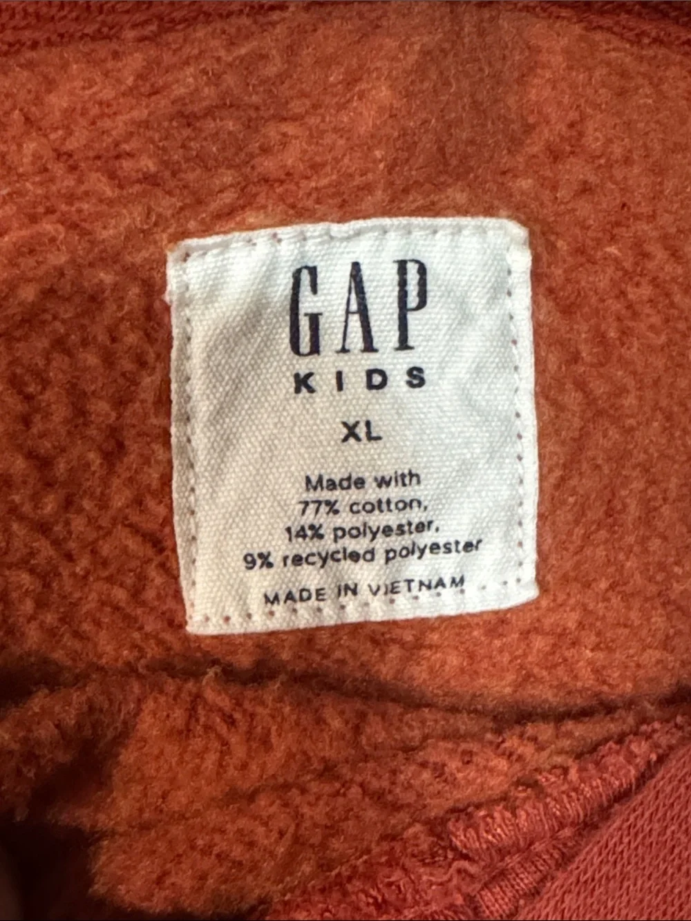 GAP Kids Orange Hoodie & Jogger Set with Blue Stripe